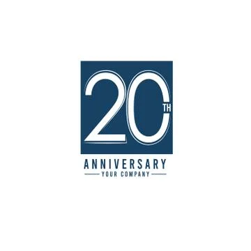 Th Year Anniversary Vector Template Design Illustration Stock Illustration