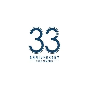Th Year Anniversary Vector Template Design Illustration Stock Illustration