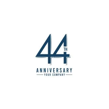 Th Year Anniversary Vector Template Design Illustration Stock Illustration