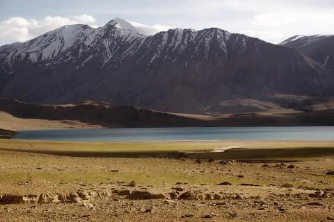 Thadsang Karu Lake in Ladakh, India Stock Photos