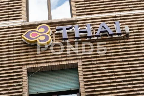Thai Airways airline brand Stock Photos