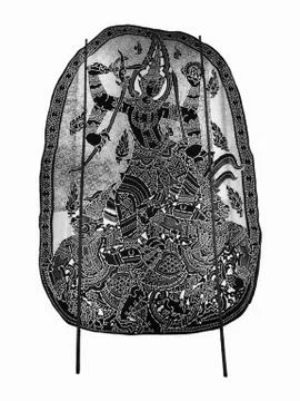 Thai ancient shadow play - Shadow puppet Stock Photos