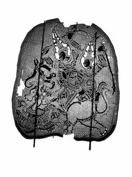 Thai ancient shadow play - Shadow puppet Stock Photos