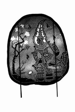 Thai ancient shadow play - Shadow puppet Foto stock