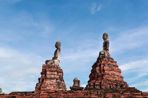 Thai ancient temple Stock Photos
