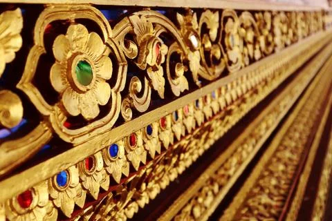 Thai art decorative pattern Stock Photos