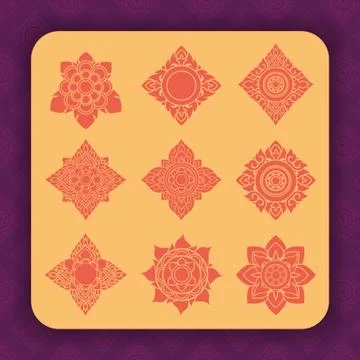 Thai art design Stock Illustration