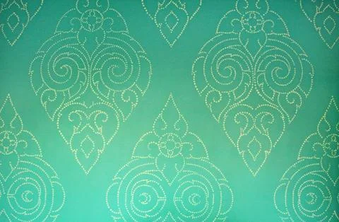 Thai art painting wall pattern Stock Photos