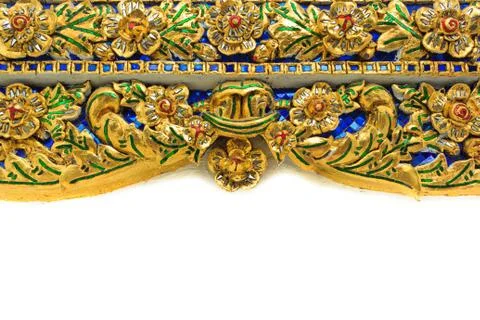 Thai art pattern mural Stock Photos