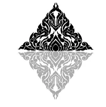 Thai art pattern vector Stock Illustration