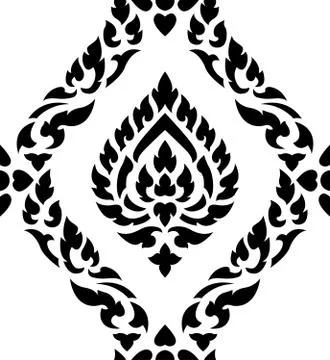 Thai art seamless pattern Stock Illustration