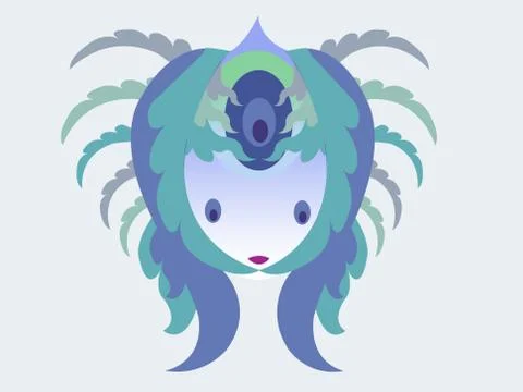 Thai Arts line design Stock Illustration