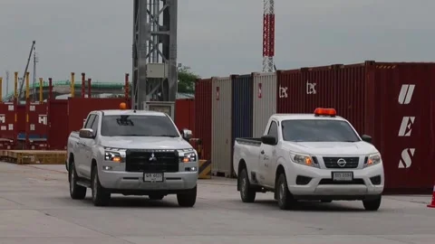 Thai authorities seize containers of illegal electronic waste smuggled from US,  Stock Footage 345500163