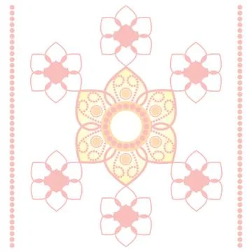 Thai background art design Stock Illustration