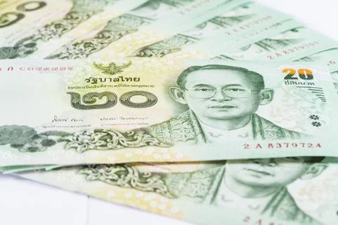 Thai baht note Stock Photos