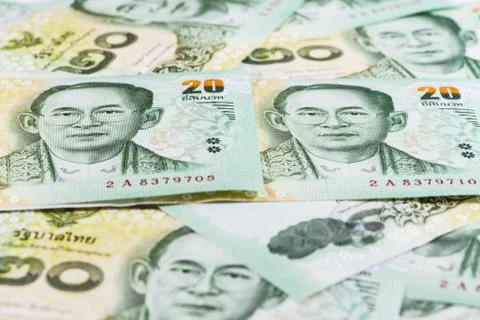 Thai baht note Stock Photos