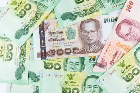 Thai baht note Stock Photos