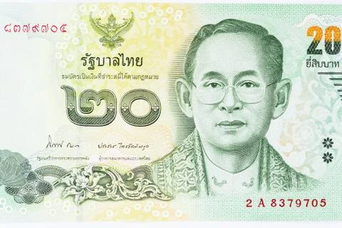 Thai baht note Stock Photos