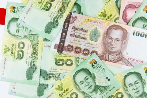 Thai baht note Stock Photos