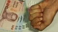 Thai Baht THB, Counting Drugs and Money, Health Care, Colorful Pills HD Footage