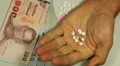 Thai Baht THB, Counting Drugs and Money, Health Care, Colorful Pills HD Footage