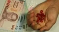 Thai Baht THB, Counting Drugs and Money, Health Care, Colorful Pills HD Footage