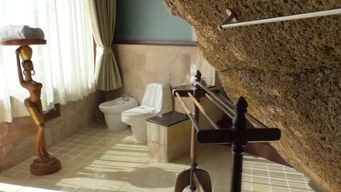 Thai bathroom i Stock Footage 112656854