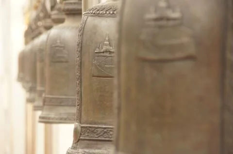 Thai bells 库存照片