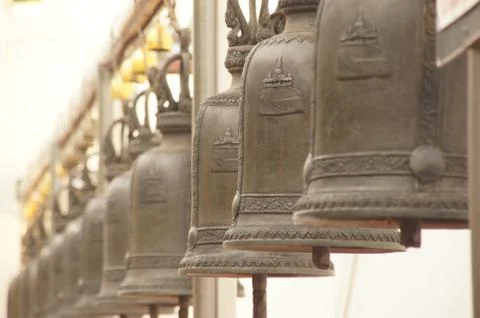 Thai bells 库存照片