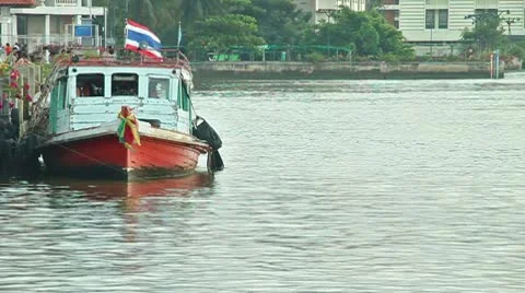 Thai Boat 스톡 동영상 9110225