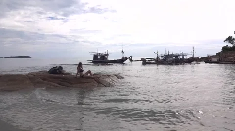 Thai boat Stock Footage 48479815