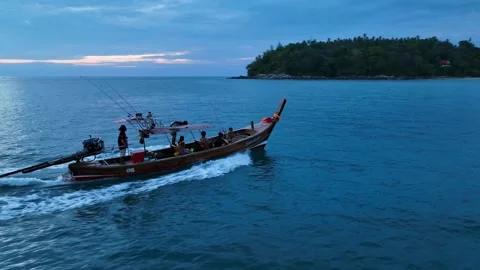 Thai boat on sunset 動画素材 187663277