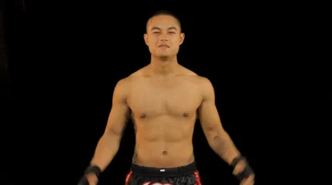 Thai boxer celebrating 動画素材 8948337