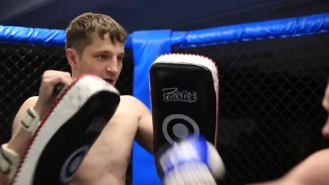 Thai boxing training Stock Footage 72160613