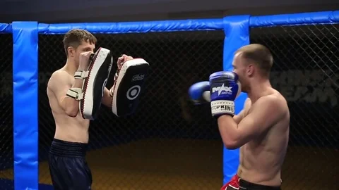 Thai boxing training Stock Footage 72165061