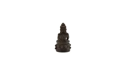 Thai  buddha image on isolated background.lucky thai  buddha image statue Stock Photos