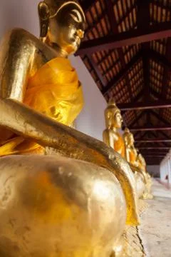 Thai buddha statues Stock Photos