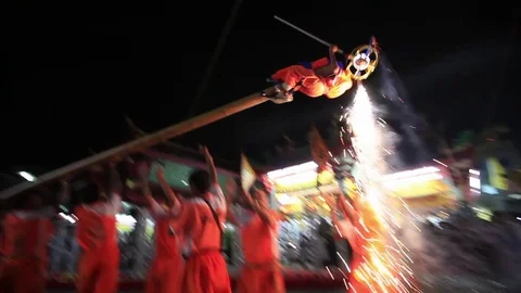 Thai buddhist celebration Stock Footage 83267854