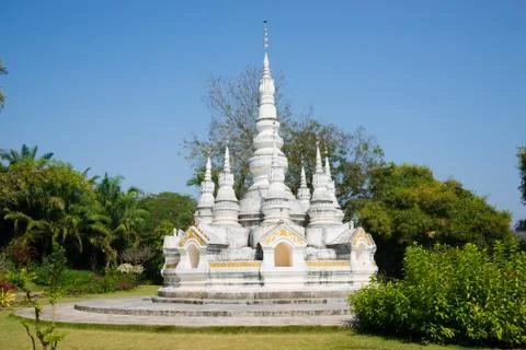 Thai buddhist traditional structure Stock Photos