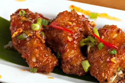 Thai Buffalo Wings Stock Photos