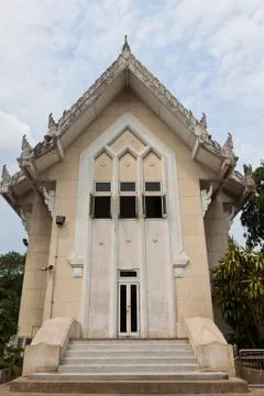 Thai building of temple Stock Photos