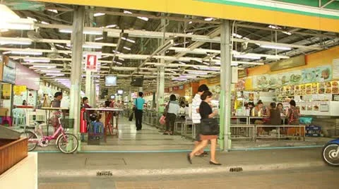 Thai Cafeteria 스톡 동영상 8986119