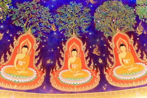 Thai ceiling Stock Photos