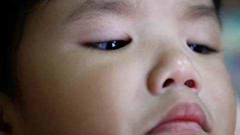 Thai  child  playing  smartphone Stock Footage 100098612