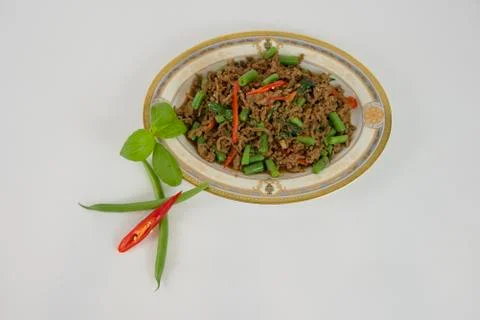 Thai chilli beef Stock Photos