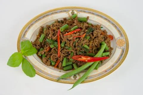 Thai Chilli Beef Stock Photos
