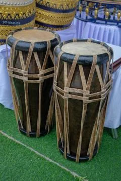 Thai Circular Drums Stock Photos