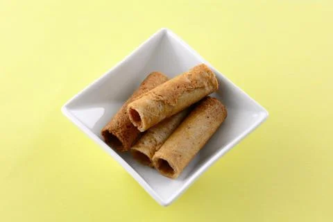 Thai coconut rolls Stock Photos