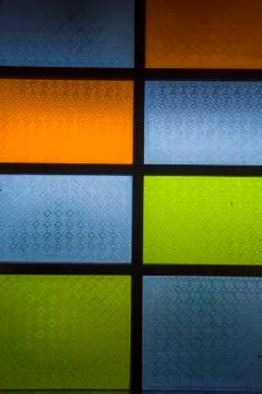 Thai coloured window Stock Photos