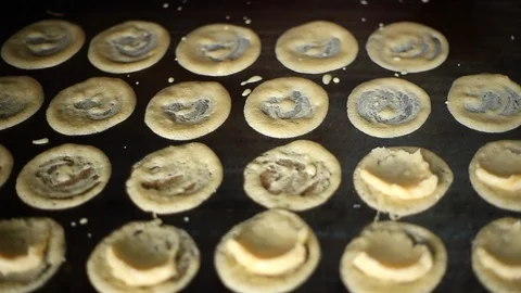 Thai Crispy Pancake Stock Footage 91622890